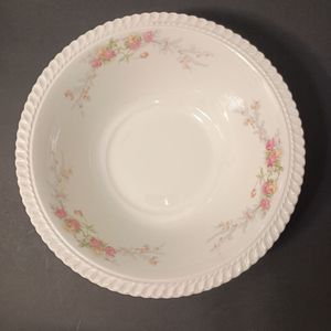 Vintage Serving Bowl Harker  Royal Gadroon Sweetheart Rose 8" Shabby F…